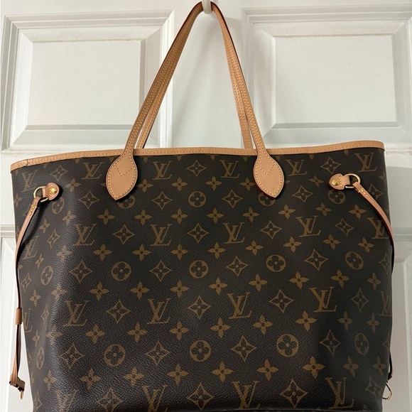 Louis Vuitton Dark Brown Monogram Tote - Picture 2 of 4